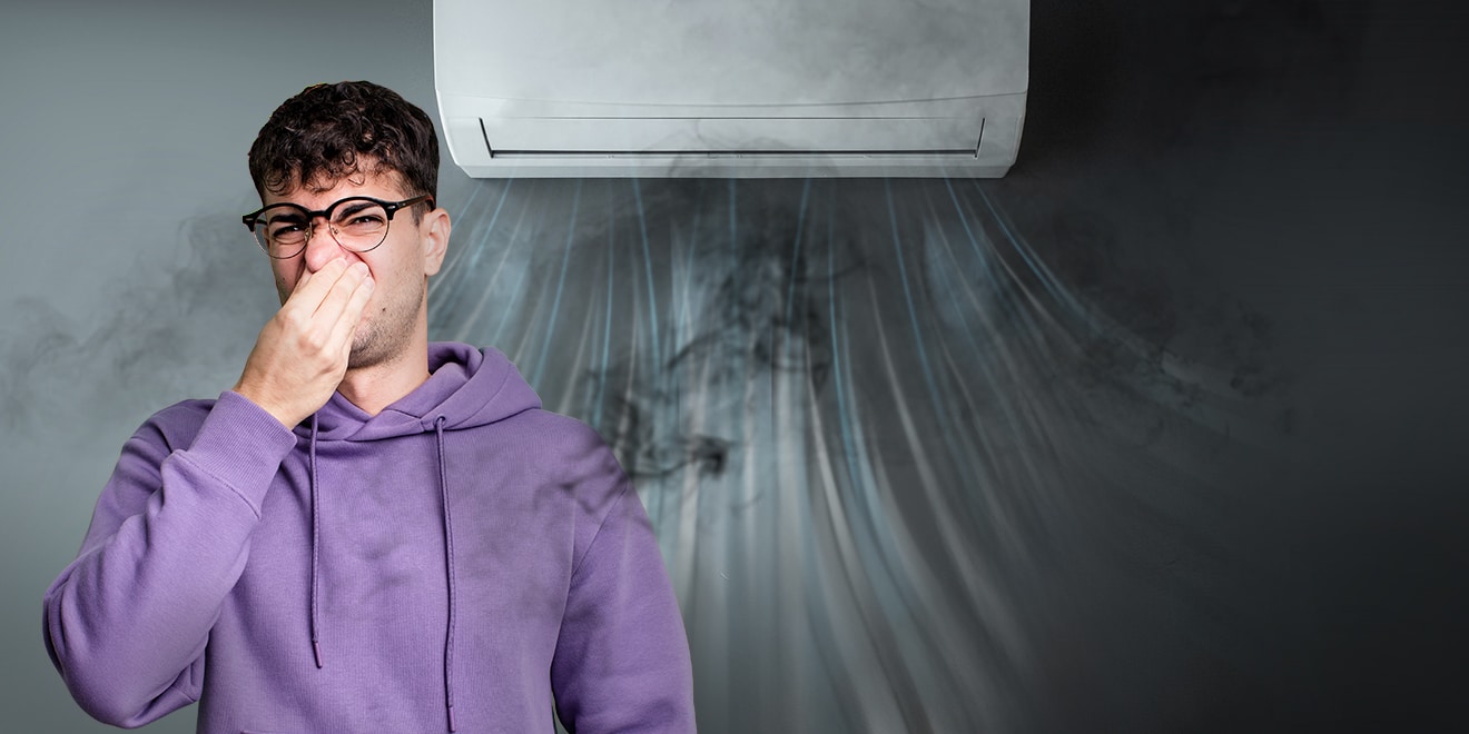 why does my heater smell like burning when first turned on