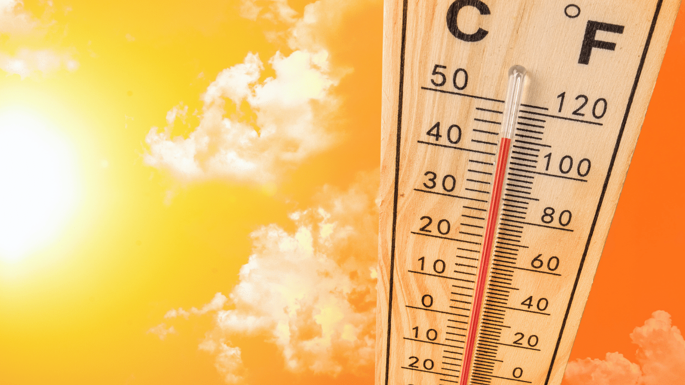 Why Older AC Systems Struggle the Most During the First Real Heat Stretch thermometer and hot sun