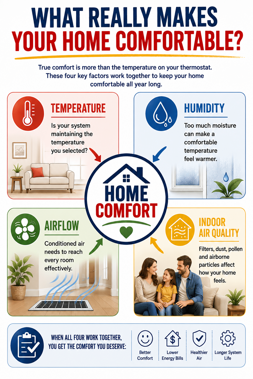 Home comfort infographic